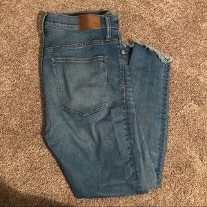 10-Inch High-Rise Tulip-Hem Skinny Jeans